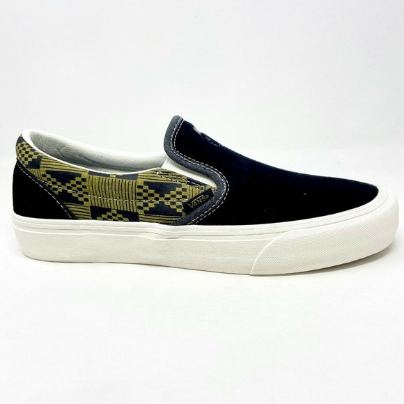 Vans Classic Slip On (Michael February) Black Olive Womens UltraCush Shoes - Picture 1 of 5